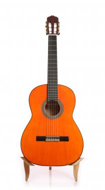 Juan Montes Guitare flamenca blanca