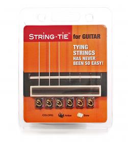 String tie en couleur brun ambré