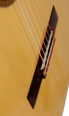 Guitare sillet de chevalet en os adjustable à votre guitare