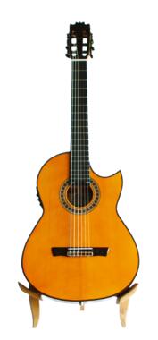 Guitare flamenco exclusive Francisco Broseta cutaway florentin