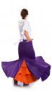 Jupe flamenco Azabache VII Violet/Orange
