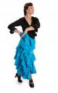 Jupe flamenco Triana FL Bleu taille S