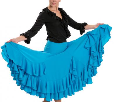 Flamenco Dance Skirt Triana FL Blue