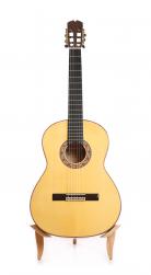 Juan Montes guitare flamenco 132M blanca