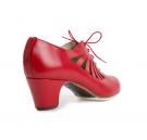 Chaussures Flamenco Ingles Calado Rouge