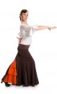 Jupe flamenco Azabache VII Brun/Orange taille M