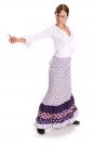Jupe Flamenco Doña Ana Violet taille L