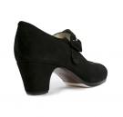 Chaussures Flamenco Tablas Suède Noir