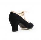 Chaussures Flamenco Candor Suède Noir/Beige Cuir