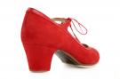 Chaussures de danse Flamenco Candor Suède Rouge Ba